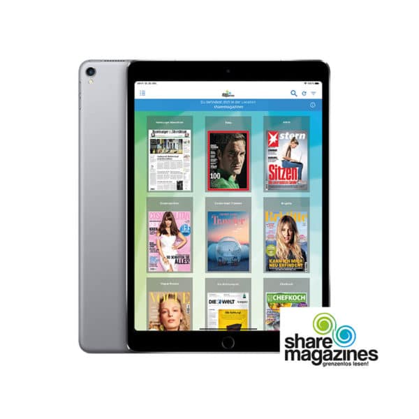 Sharemagazines App mit iPad von fonlos mieten
